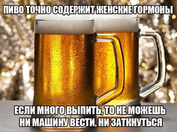 Выпей пиво - почувствуй себя женщиной Выпей пиво - почувствуй себя женщиной