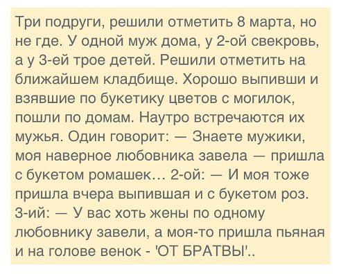 Три подруги отметили 8 марта Три подруги отметили 8 марта