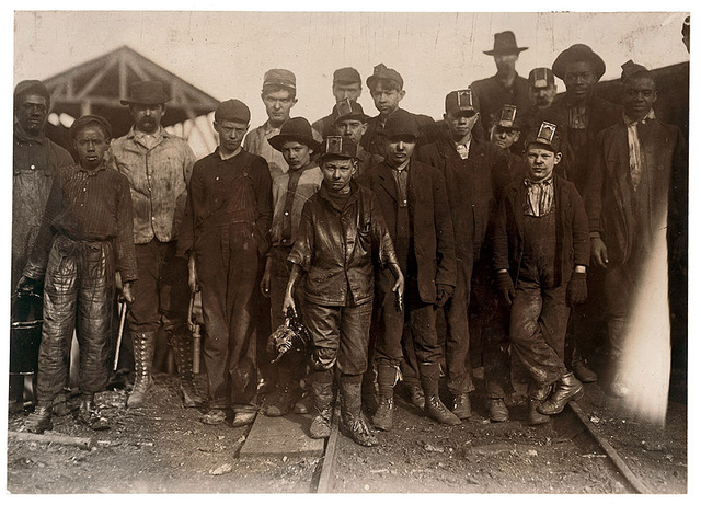 Дети-шахтеры в Алабаме, США. Конец XIX века