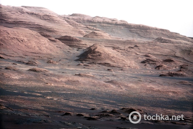 Эолида, или гора Шарпа на Марсе. Снимок марсохода Curiosity