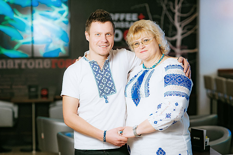 Андрей Хлибец и мама