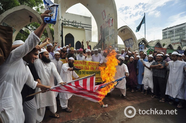 Протесты в столице Бангладеш