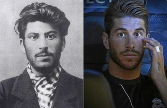 Иосиф Сталин vs Серхио Рамос. Разница между фотками около 100 лет