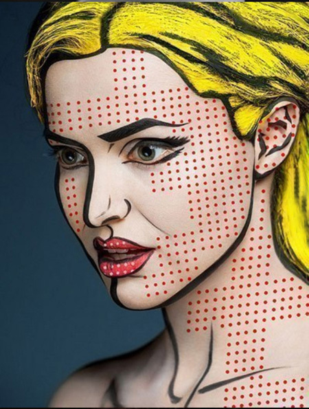 Оригинальный девичий макияж