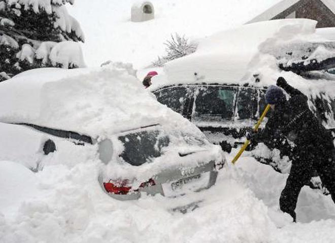 снегопад в Австрии