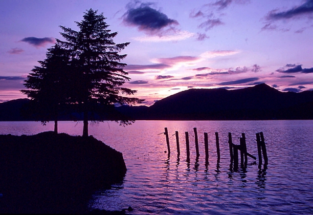 Закаты солнца: Loch Linnhe, Шотландия