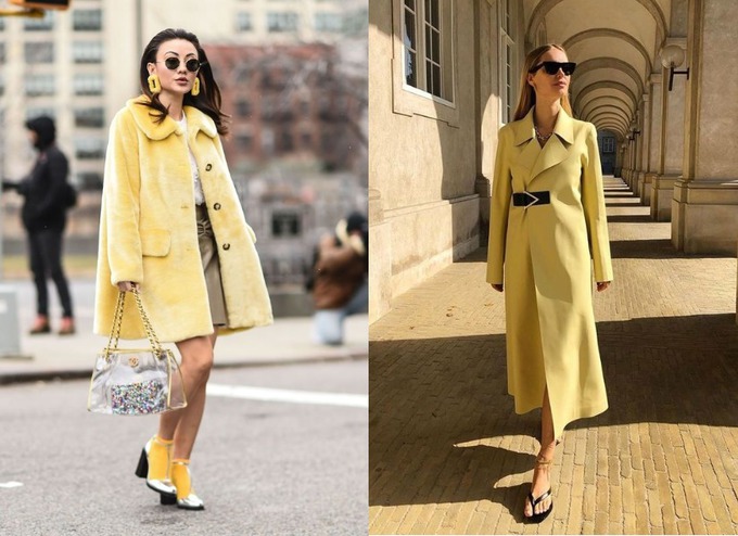 Желтый — модный цвет на осень 2020