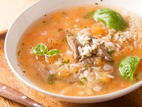 Суп из баранины с помидорами