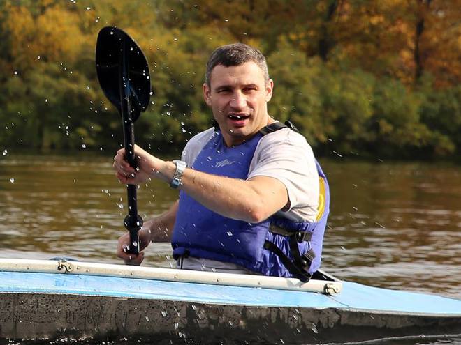 Виталий Кличко с детьми