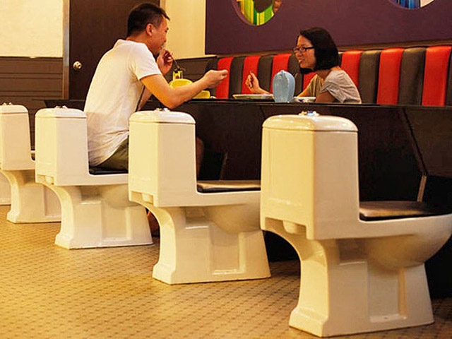 Гурман-тур: необычные рестораны: Современный туалет, Китай