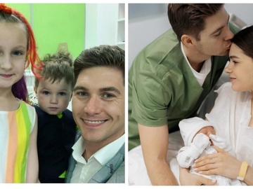 Остапчук показав, як знайомив дітей від першого шлюбу з новонародженим сином