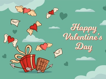 День святого Валентина: привітання в картинках
