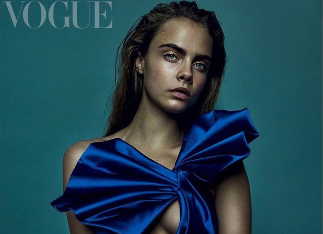 Кара Делевинь украсила обложку British Vogue