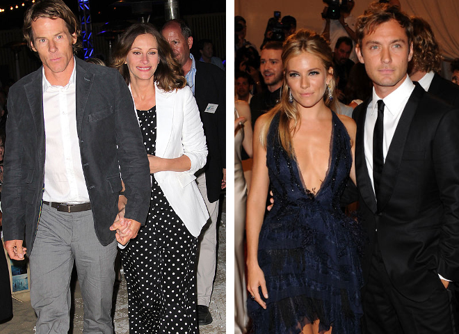 Джулія Робертс і Денні Модер, Сієнна Міллер та Джуд Лоу