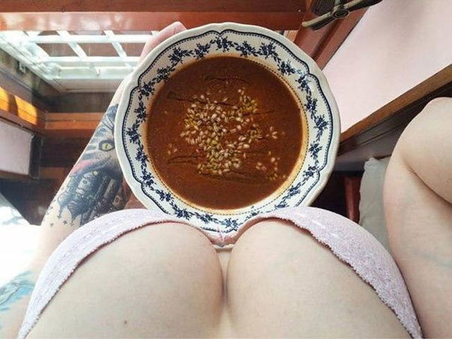 Вкусный завтрак глазами женщины