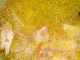 Куриный суп с вермишелью