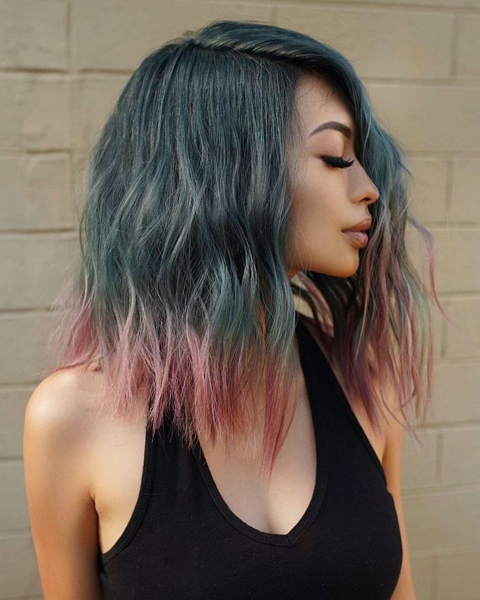 Яркие цвета волос — модное окрашивание 2021