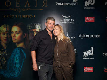Арсен Мирзоян и Тоня Матвиенко на премьере фильма "Офелия"