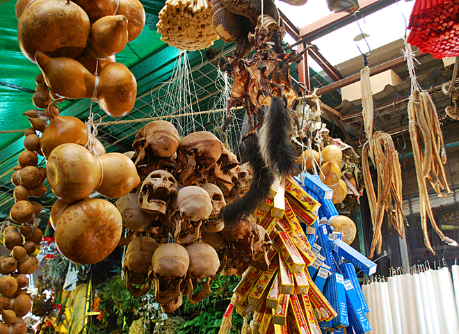 Рынок шаманов и колдунов в Мехико