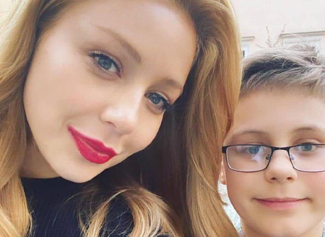 Тина Кароль с сыном Вениамином