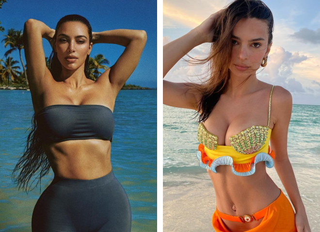 Ким Кардашьян и Эмили Ратаковски