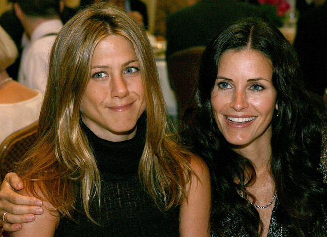 Дженнифер Энистон и Кортни Кокс