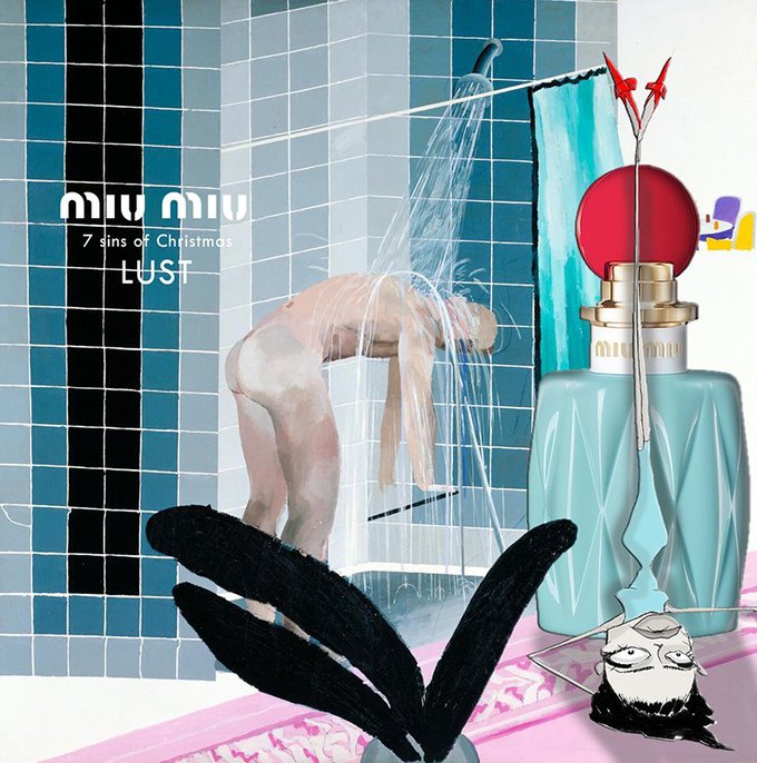 7 смертных грехов в иллюстрированной рекламной кампании Miu Miu