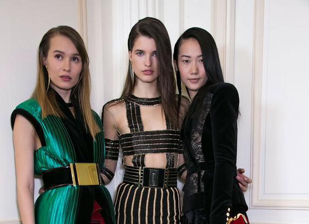 Бьюти-образ моделей с показа Balmain Осень 2015