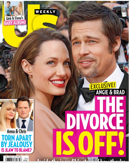 СМИ: Анджелина Джоли и Брэд Питт передумали разводиться