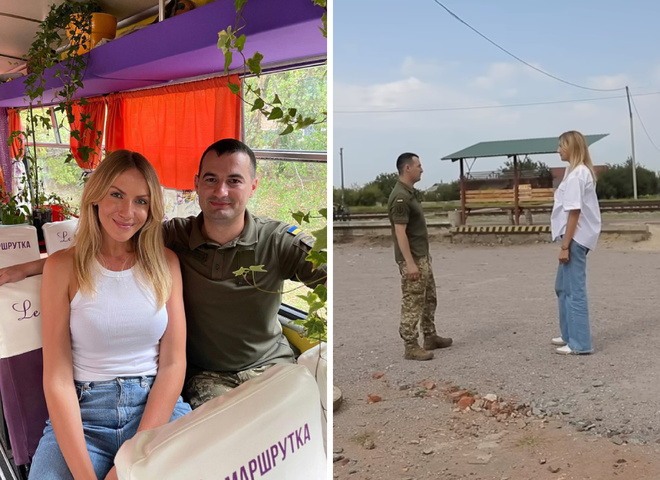 Леся Никитюк на съемках "LeМаршрутки"