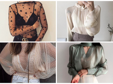 Прозорі блузки: як і з чим носити гарячий тренд осені