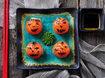 Суши: рецепт в домашних условиях на Хэллоуин
