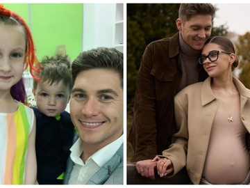 Дружина Остапчука розповіла про реакцію дітей ведучого від першого шлюбу на її вагітність