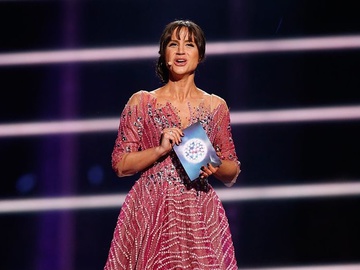 Петра Меде втретє стане ведучою Євробачення: хто їй складе компанію на сцені