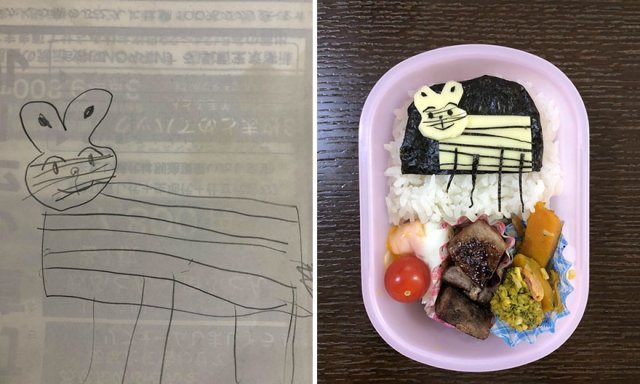 Шедевры ребенка на тарелке от Takafumi Ozeki