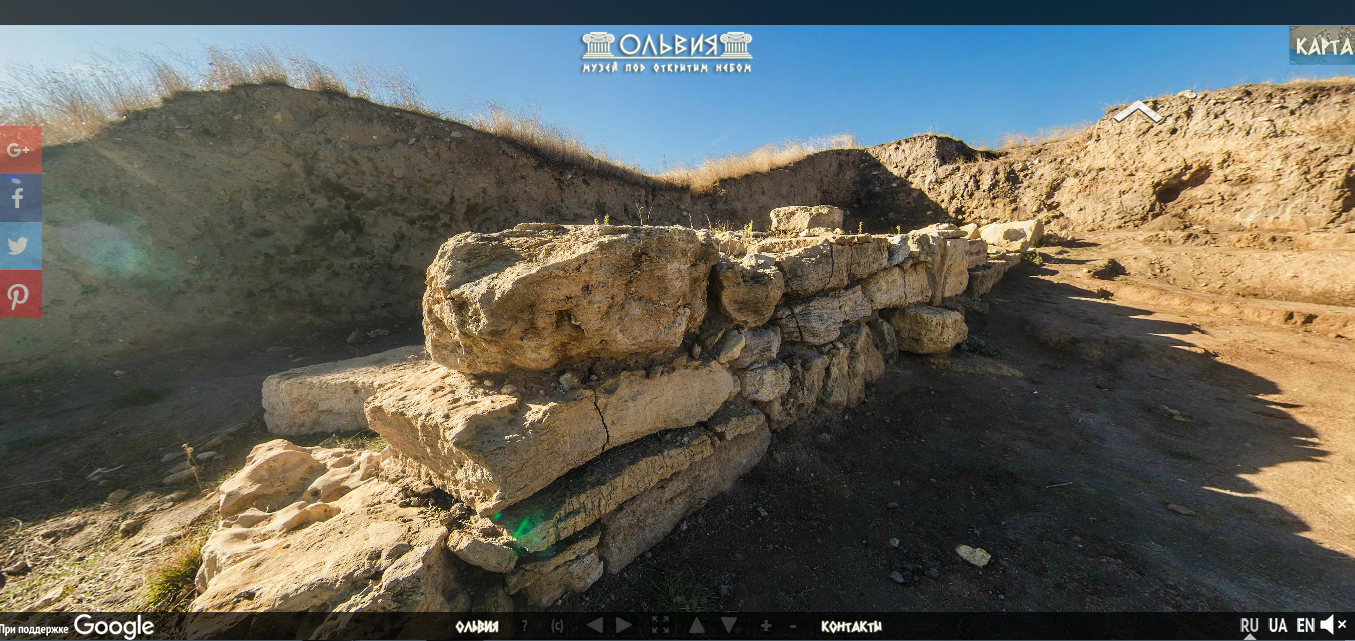 Google запустив віртуальний тур стародавньою Ольвією