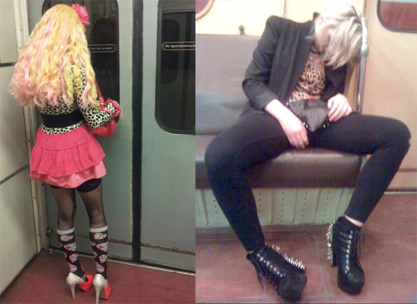 Странные люди в метро