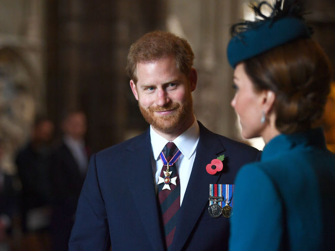Принц Гарри появился на публике с Кейт Миддлтон вместо беременной Меган Маркл