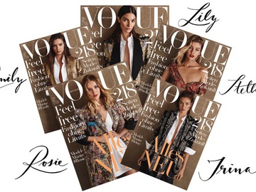 Ирина Шейк и еще 4 топ-модели на обложках Vogue