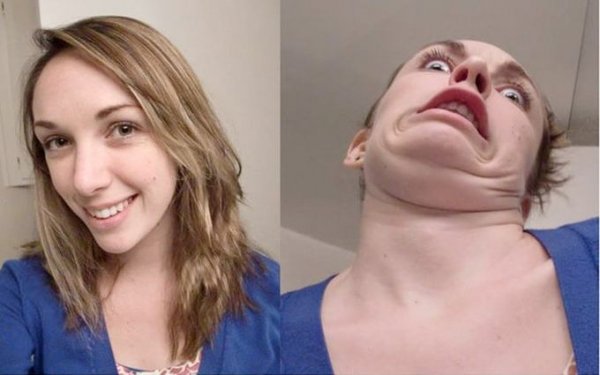 Настоящее лицо женщины