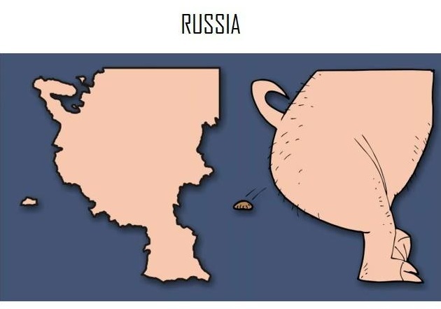 На что похожи страны? Карикатуры