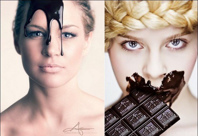 Эротичные девушки - шоколадки