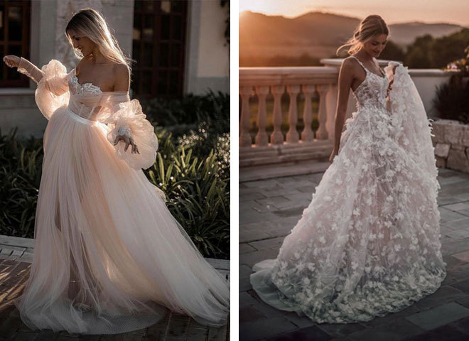 Модные свадебные платья 2023–2024 года: тренды и красивые новинки