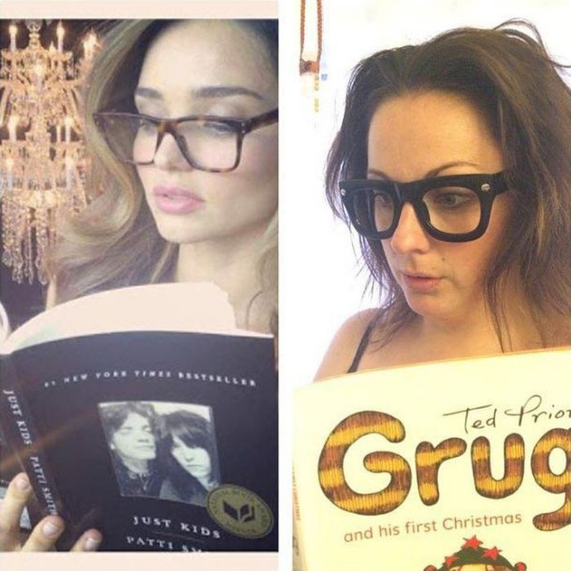 Селеста Барбер пародирует фото знаменитостей из Инстаграм