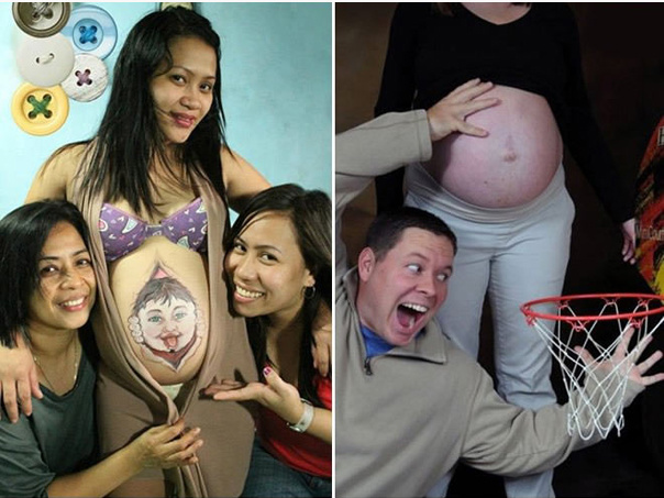 Странные фото беременности