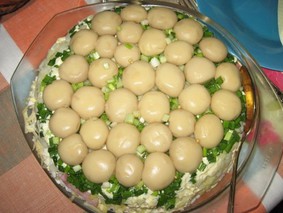 Салат с ветчиной