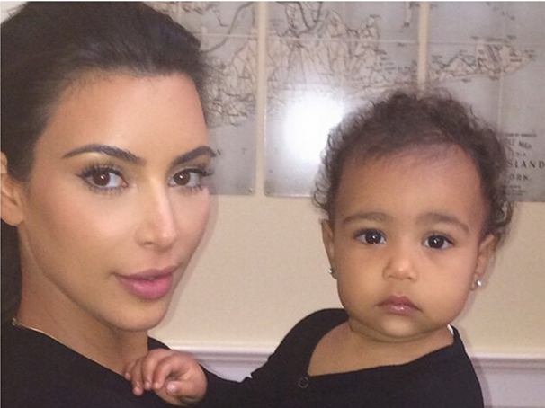 Ким Кардашян с дочерью
