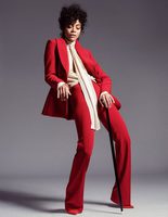 Зои Салдана в образе Принса для The Edit