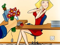 Открытка в Международный день секретаря