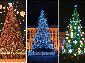 Елочка гори: как выглядят новогодние елки в регионах Украины